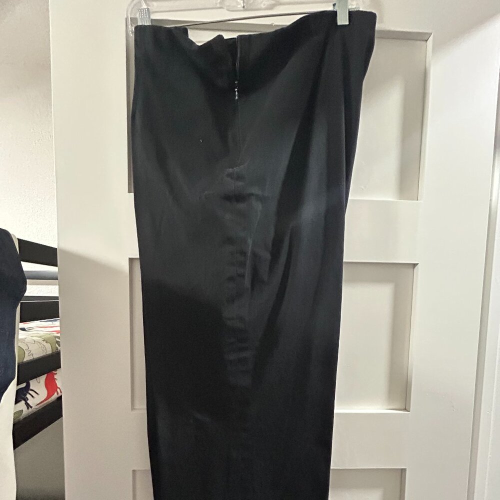 Black Side Zipper Stretch Pant